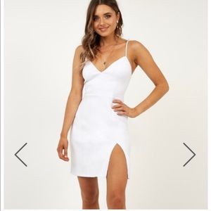 Showpo NWOT White mini dress